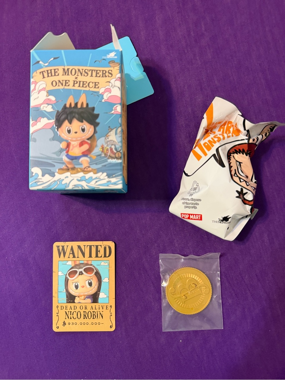 Nico Robin POPMART One Piece x The Monsters Opened Box but New in Bag